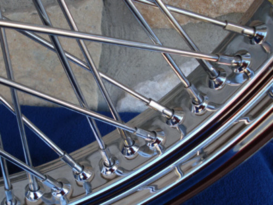 21X3.5" 60 SPOKE KCINT DNA FRONT WHEEL 2007-UP HARLEY HERITAGE FAT BOY ABS - Image 3 of 4