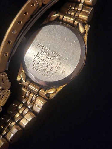 Ladies Classic Citizen Quartz Water Resistant Calendar Gold Watch New Battery - Picture 4 of 7