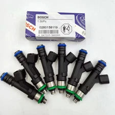 6pcs BOSCH Fuel Injectors 0280158119 04861667AA OEM for 07-11 Jeep Wrangler 3.8L