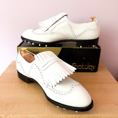NEW FootJoy Classics White Saddle Golf Shoes 15 Pudhym | VINTAGE FootJoy Classics White Leather / White  main image 4