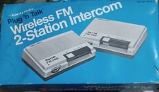 Vintage Realistic 43-207A Plug N Talk 2 Station FM Wireless Intercoms PARTS ONLY