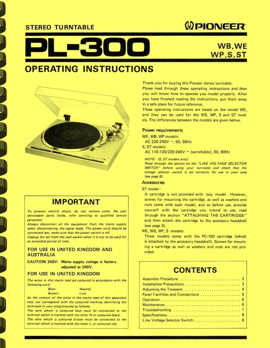25+ Pioneer Vintage Electronics Manuals for sale | Updated Oct 2026