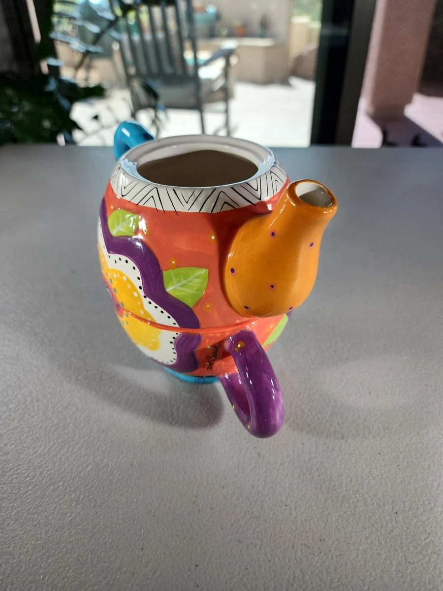 Bella Casa by Ganz Single Serve Teapot Cup Laurel Burch No Lid Replacement