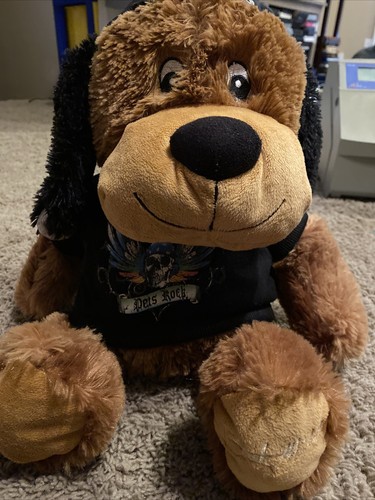 Bret Michaels Pets Rock Imbottito 18" Peluche Cane con Maglietta e Bandana Biker - Foto 2 di 7