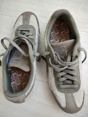 RARO! orig. Zapatillas PUMA Roma Vintage Textil Beige Caqui 40,5 UK 7 NUEVAS - Imagen 5 de 20