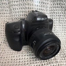 Minolta Maxxum 400si Black 35mm SLR Film Camera w/ AF Zoom 35-70mm Lens untested