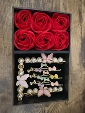 Elegant hair clips for women & girls - with random gift box packaging