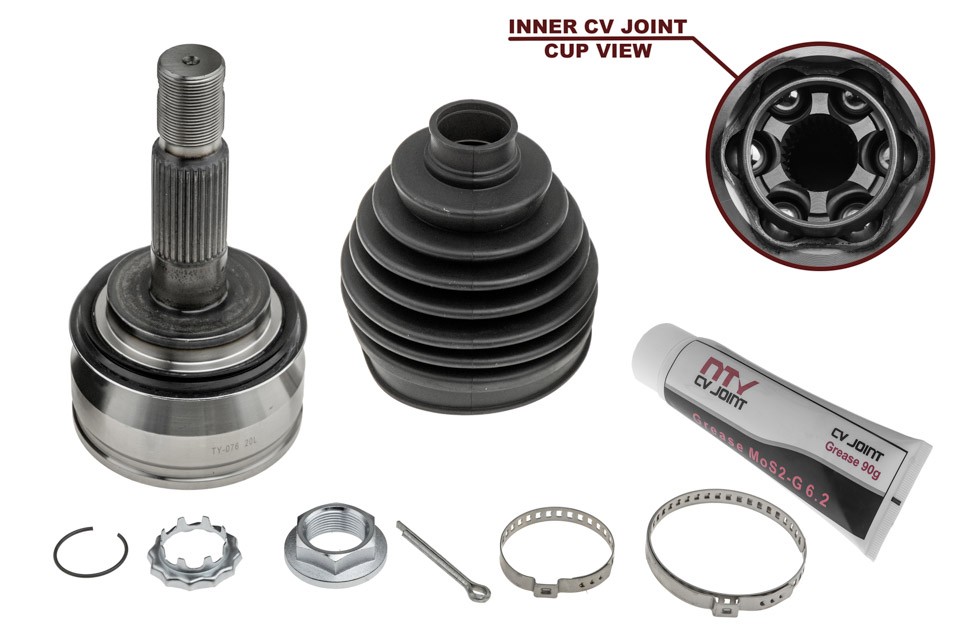 NTY Drive Shaft Joint Set NPZ-TY-076 For Toyota Front Axle LH/RH - Image 8