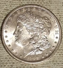 1898-O Morgan Silver Dollar GEM BU/MS With Luster And RAINBOW TONING  Obverse !!