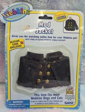 Retro 2000s Ganz Webkinz Clothes - Mod Jacket NEW FACTORY SEALED  W Play Code