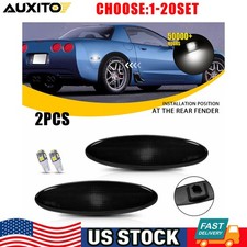 Smoked Rear Side Marker Light w/ T10 Bulbs Fo...