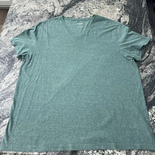 Goodfellow & Co Mens V-Neck T-Shirt  Green Short Sleeve - Extra Large XL