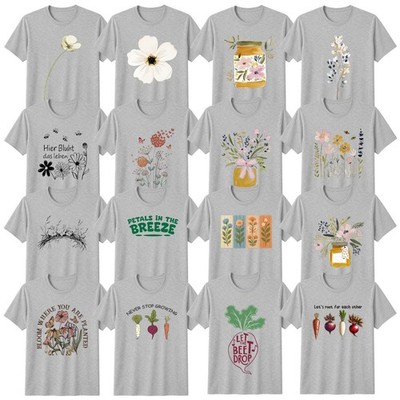 Wildblumen Gartenarbeit T-Shirt Cottagecore Naturliebhaber Geschenk