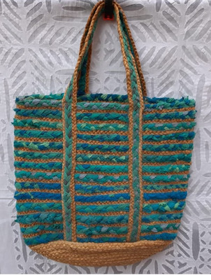 Tasche Geflochtene Jute-Baumwoll-Umhängetasche Handgefertigte...