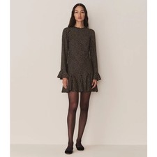 Doen Narcisse silk blend dress in camille dot L
