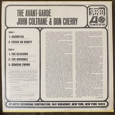 JOHN COLTRANE & DON CHERRY The Avant-Garde - Late 60s Press