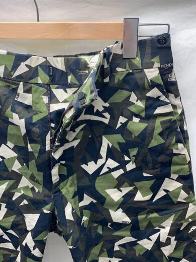 FENDI/Fendi/No-Tuck Shorts/Size 44/Cotton/GRN/All-Over Print/12CPF-20-625 thumbnail 3