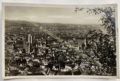 Stuttgart seen from the height of the sinner, left D. Tagblatt Tower House 1930