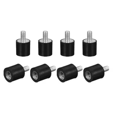 10pcs Rubber Mount M3 Male Female Vibration Isolator Shock Absorber