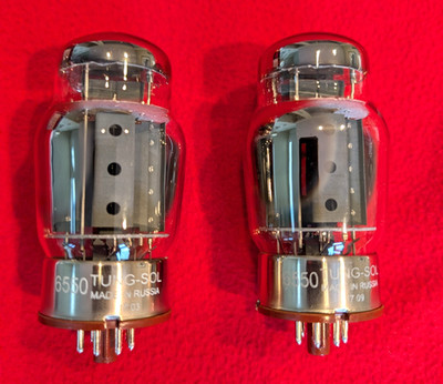 Closely Matched Pair Tung Sol 6550 tubes, DC 17 09 & 17-03 W/ Data Results OOO G