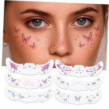Temporary Tattoos Adult: Glitter Freckles  Star Face  Body Pretty butterfly