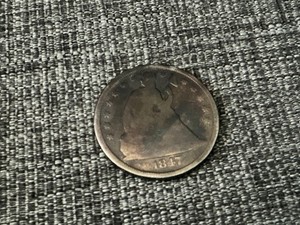 1847 $1 Seated Liberty Dollar Type Coin Circulated Holed & repaired - TONER