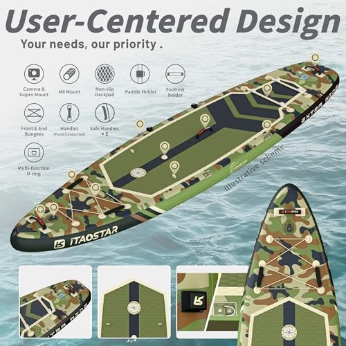 Adventure 12’×35"/39" Extra Wide Paddle Board with Seat, One-stop Premium SUP - Picture 5 of 7