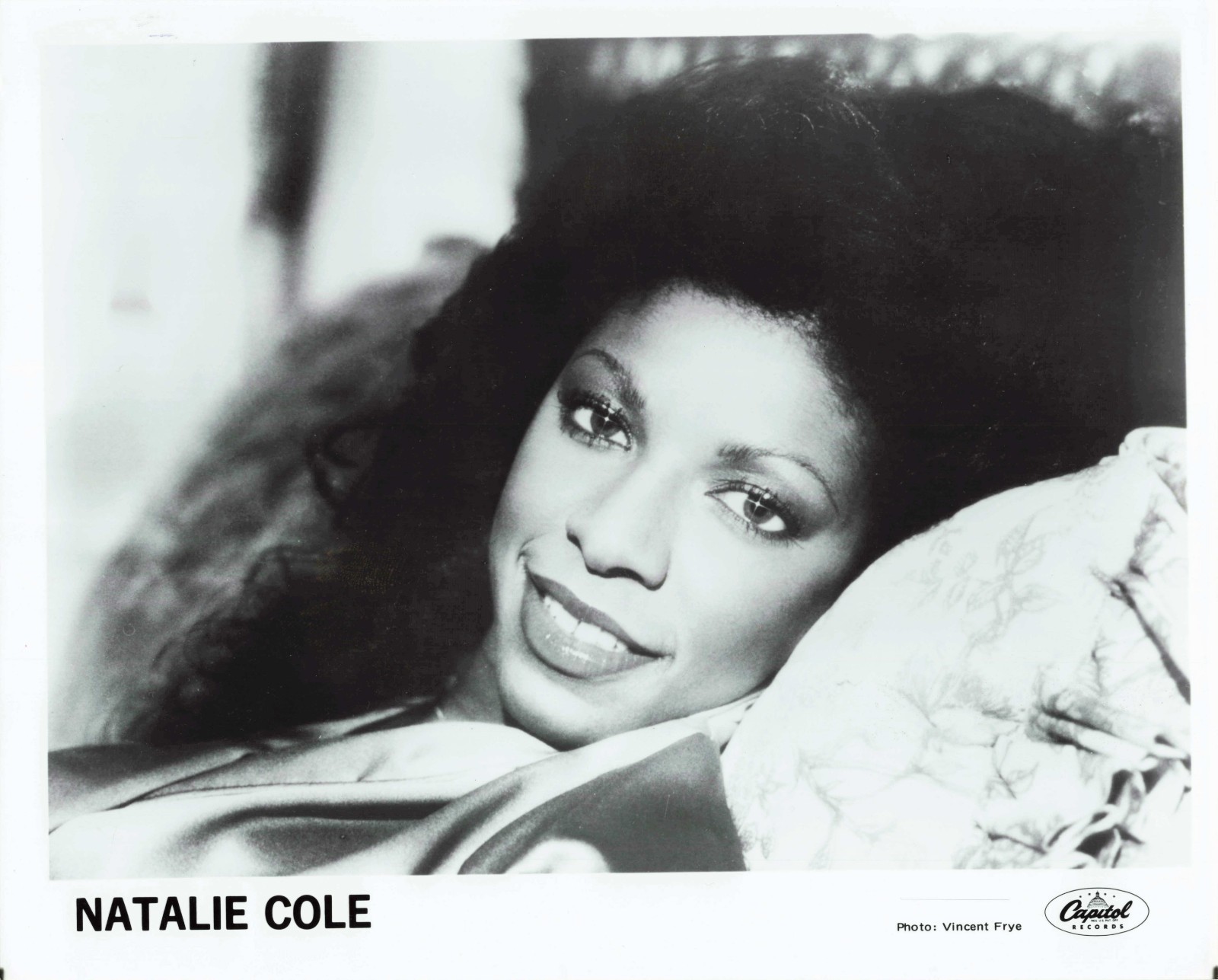 VTG Photo Natalie Cole Singer Actress Beautiful African American Woman Afro