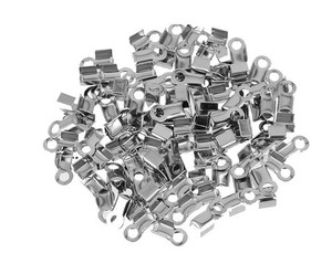 20 PCs Fold Over Crimp For Jewelry Lot 2