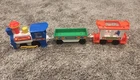 Vintage Fisher Price 3 Pc Express Train 2581 Engine Freight Car Caboose VCG '86