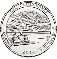 2014 P - Great Sand Dunes - America The Beautiful Quarter Uncirculated Coin