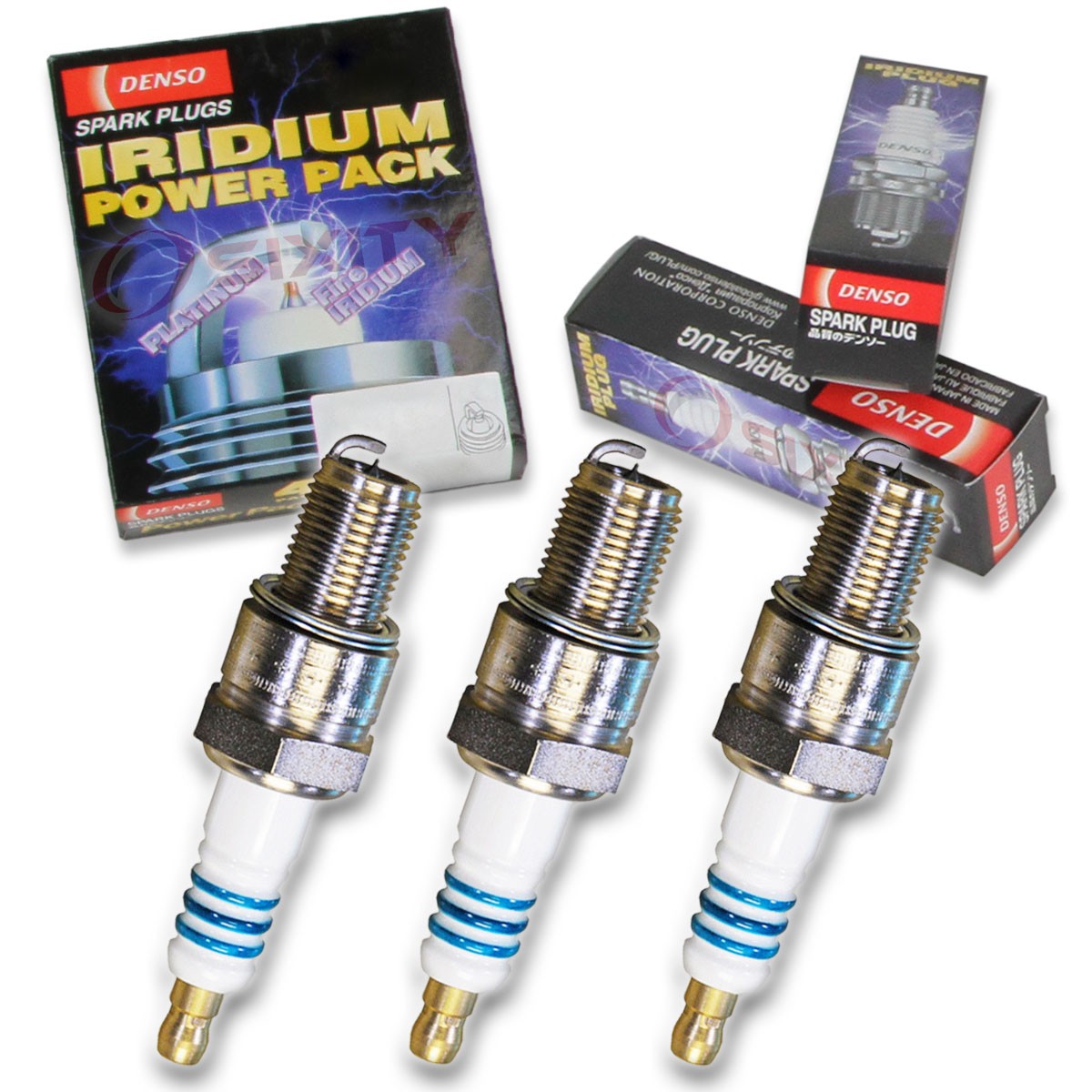 3 pc Denso Iridium Power Spark Plug for Yamaha SRX700 1998-2002 Tune Up Kit tb