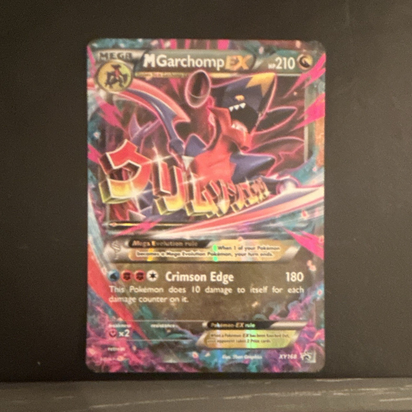 M Garchomp EX XY168 XY Promo Holo 210 HP Mega English Pokémon Card