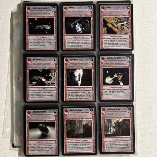 Star Wars Decipher Card Game CCG Ungraded 218 Cards Total - Picture 7 of 19