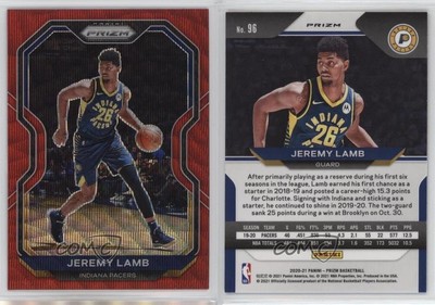 2020-21 Panini Prizm Ruby Wave Prizm Jeremy Lamb #96