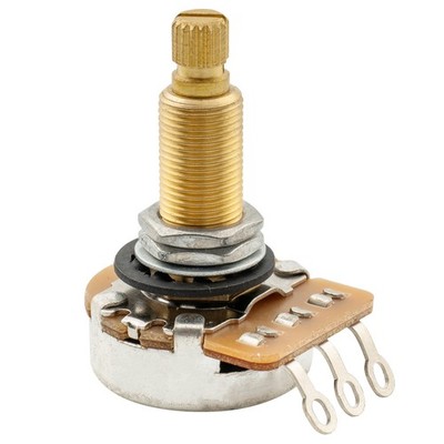 Musiclily Pro HD B500K Brass Metric Split Long Shaft Linear Taper Guitar Pot