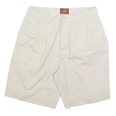 Shorts Femme CREEKS Blanc Casual En Mélange De Coton M W30 Été Détendu - Photo 1/4