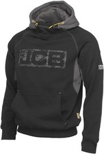 Mens JCB Horton Trade Work Pull Over Sweat Shirt Hoodie Sizes S to 3XL