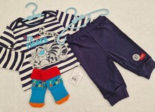 NEW DISNEY NICE TIGGER WINNIE THE POOH BABY BOY TOP BOTTOM OUTFIT SET 0-3 mths 