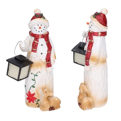 Snowman Figurines Unique Design Bright Colors Snowman Decorations - Image 1 of 4