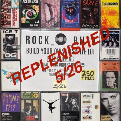 $1 & UP  80s 90's POP R&B ROCK CASSETTE BUY $25 GET FREE SHIPPING BUILD YOUR LOT