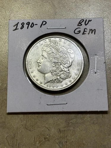 1890-P Morgan Silver Dollar $1 ☆ BU Gem ☆ 90% Silver ☆