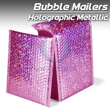 ANY SIZES  Holographic Rose Red Bubble Padded Mailers Shipping Envelopes Bags