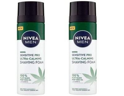 NIVEA Men Rasierschaum Sensitive Pro Ultra-Calming, 200 ml (2er Pack)