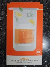 ANOVA Reusable Silicone Half Gallon Food Storage & SOUS VIDE Bag - Clear - NEW!