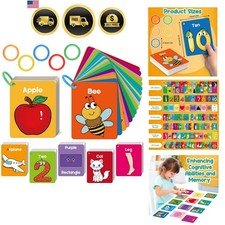Toddler Flash Cards Baby Cognitive Flashcards...
