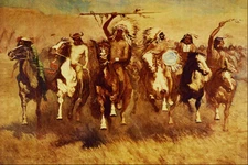 522057 Victory Dance Frederic Remington A4 Photo Print