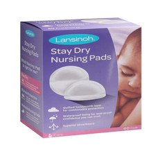 NEW Lansinoh Stay Dry Disposable Nursing Pads 2 Boxes/60 Each BUY 2 GET 1 FREE