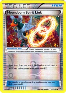 Pokemon TCG Houndoom Spirit Link XY - BREAKthrough #142 Holo Reverse NM