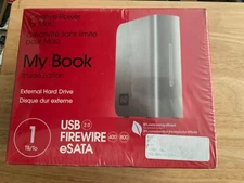 WESTERN DIGITL MY BOOK STUDIO EDITION 1 TB /To USB 2.0 FIREWIRE 400-800 ESATA